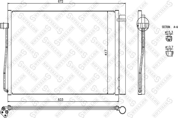 Stellox 10-45022-SX - Condensatore, Climatizzatore autozon.pro