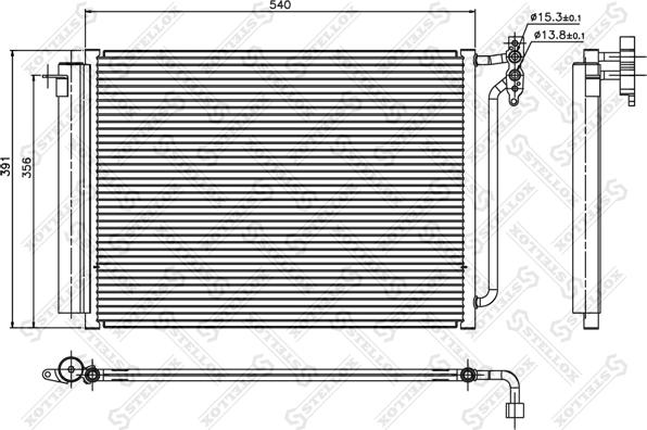 Stellox 10-45077-SX - Condensatore, Climatizzatore autozon.pro