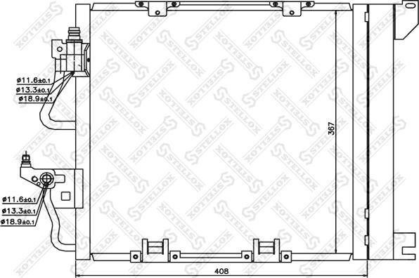 Stellox 10-45195-SX - Condensatore, Climatizzatore autozon.pro