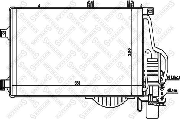 Stellox 10-45141-SX - Condensatore, Climatizzatore autozon.pro