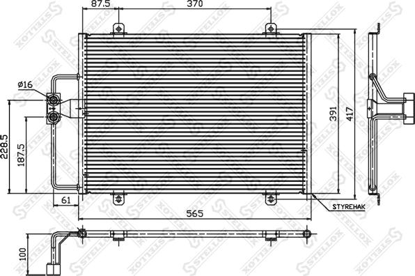 Stellox 10-45150-SX - Condensatore, Climatizzatore autozon.pro