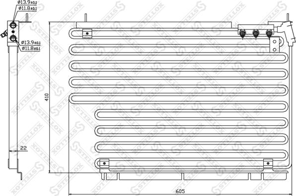 Stellox 10-45304-SX - Condensatore, Climatizzatore autozon.pro