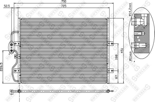 Stellox 10-45301-SX - Condensatore, Climatizzatore autozon.pro