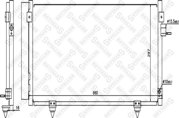 Stellox 10-45718-SX - Condensatore, Climatizzatore autozon.pro