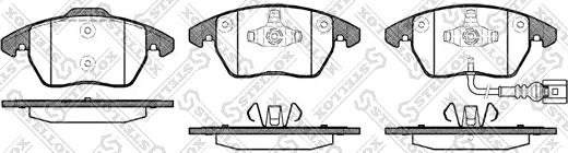 Stellox 1041 001B-SX - Kit pastiglie freno, Freno a disco autozon.pro