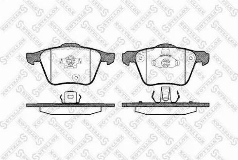 Stellox 1054 000L-SX - Kit pastiglie freno, Freno a disco autozon.pro