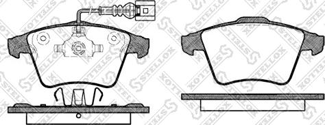 Stellox 1056 022-SX - Kit pastiglie freno, Freno a disco autozon.pro