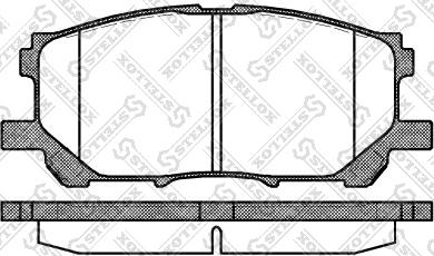 Stellox 1050 000B-SX - Kit pastiglie freno, Freno a disco autozon.pro