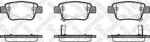 Stellox 1058 002-SX - Kit pastiglie freno, Freno a disco autozon.pro