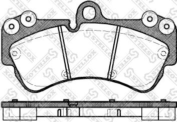 Stellox 1005 000B-SX - Kit pastiglie freno, Freno a disco autozon.pro