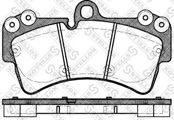 Stellox 1006 000B-SX - Kit pastiglie freno, Freno a disco autozon.pro