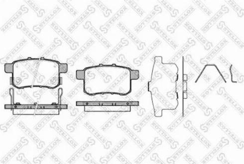 Stellox 1002 000L-SX - Kit pastiglie freno, Freno a disco autozon.pro