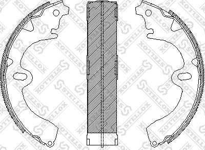 Stellox 108 100-SX - Kit ganasce freno autozon.pro