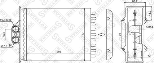 Stellox 10-35056-SX - Scambiatore calore, Riscaldamento abitacolo autozon.pro