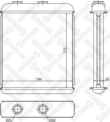 Stellox 10-35051-SX - Scambiatore calore, Riscaldamento abitacolo autozon.pro