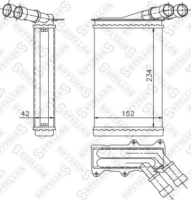 Stellox 10-35005-SX - Scambiatore calore, Riscaldamento abitacolo autozon.pro