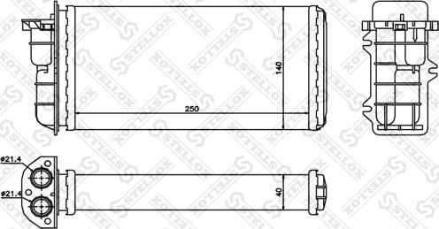 Stellox 10-35008-SX - Scambiatore calore, Riscaldamento abitacolo autozon.pro