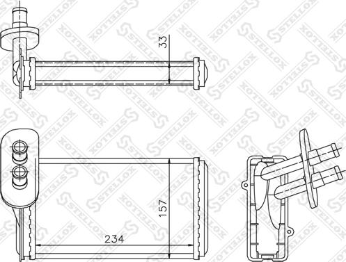 Stellox 10-35019-SX - Scambiatore calore, Riscaldamento abitacolo autozon.pro