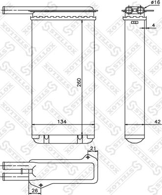 Stellox 10-35022-SX - Scambiatore calore, Riscaldamento abitacolo autozon.pro