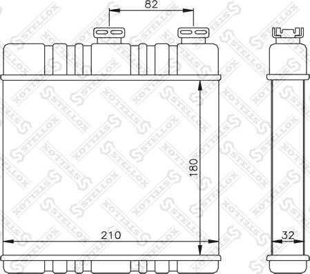 Stellox 10-35071-SX - Scambiatore calore, Riscaldamento abitacolo autozon.pro