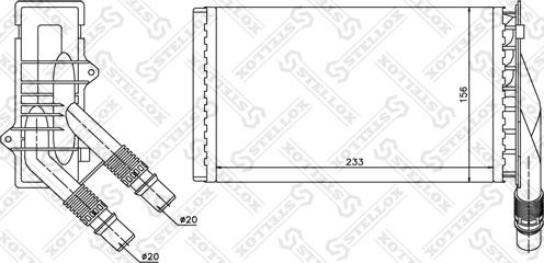 Stellox 10-35107-SX - Scambiatore calore, Riscaldamento abitacolo autozon.pro