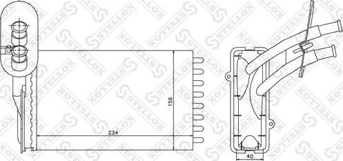 Stellox 10-35116-SX - Scambiatore calore, Riscaldamento abitacolo autozon.pro