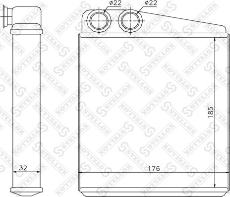 Stellox 10-35117-SX - Scambiatore calore, Riscaldamento abitacolo autozon.pro