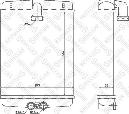 Stellox 10-35120-SX - Scambiatore calore, Riscaldamento abitacolo autozon.pro