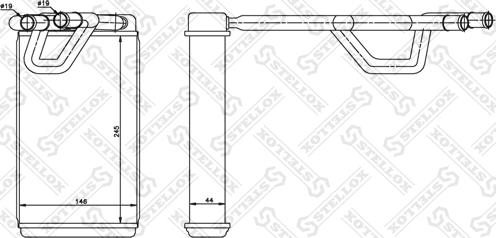 Stellox 10-35214-SX - Scambiatore calore, Riscaldamento abitacolo autozon.pro