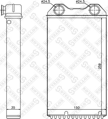 Stellox 10-35229-SX - Scambiatore calore, Riscaldamento abitacolo autozon.pro