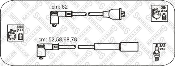 Stellox 10-38487-SX - Kit cavi accensione autozon.pro