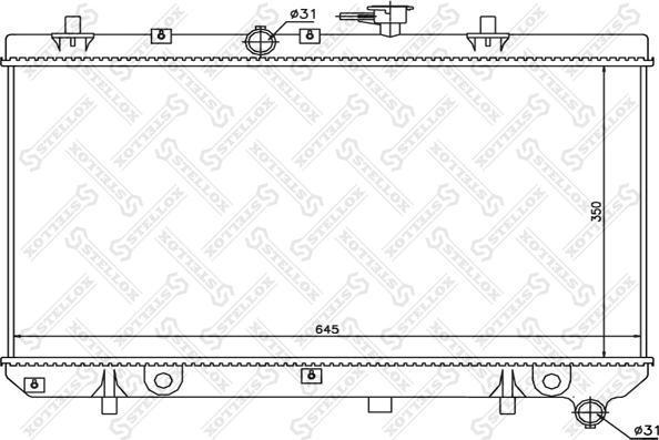 Stellox 10-25469-SX - Radiatore, Raffreddamento motore autozon.pro