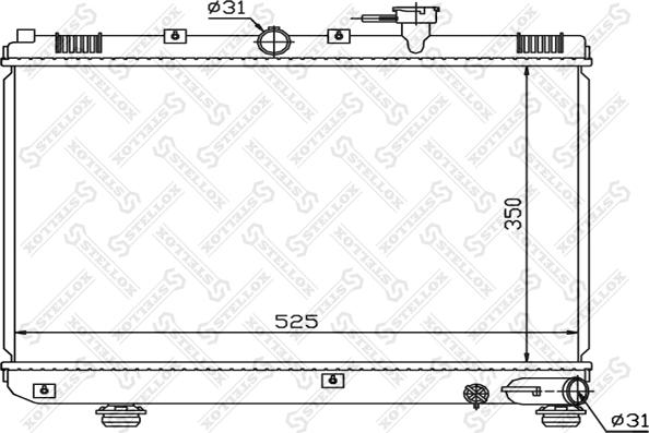 Stellox 10-25464-SX - Radiatore, Raffreddamento motore autozon.pro