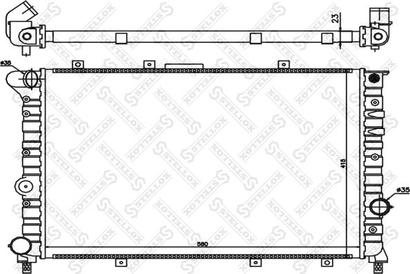 Stellox 10-25488-SX - Radiatore, Raffreddamento motore autozon.pro