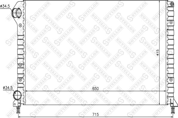 Stellox 10-25477-SX - Radiatore, Raffreddamento motore autozon.pro