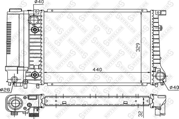 Stellox 10-25565-SX - Radiatore, Raffreddamento motore autozon.pro