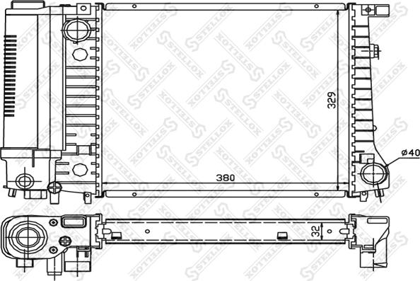 Stellox 10-25566-SX - Radiatore, Raffreddamento motore autozon.pro