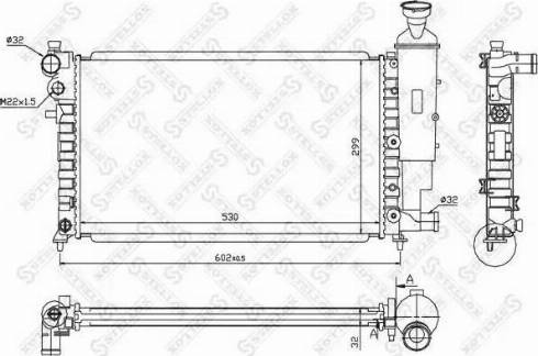 Stellox 10-25666-SX - Radiatore, Raffreddamento motore autozon.pro