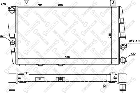 Stellox 10-25041-SX - Radiatore, Raffreddamento motore autozon.pro