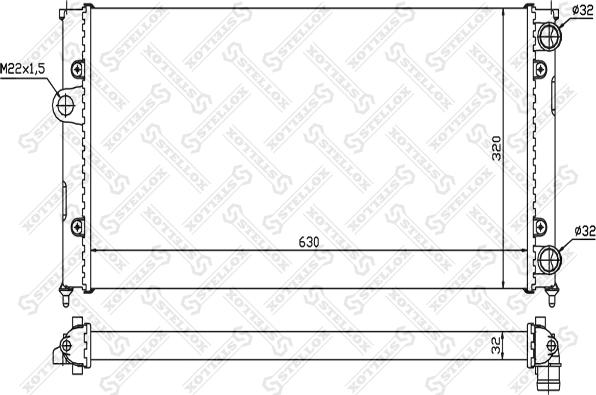 Stellox 10-25069-SX - Radiatore, Raffreddamento motore autozon.pro