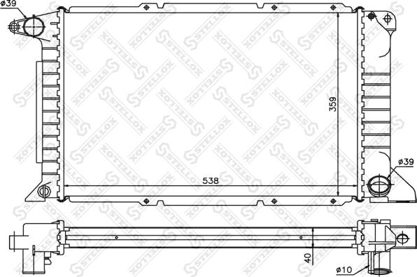 Stellox 10-25798-SX - Radiatore, Raffreddamento motore autozon.pro