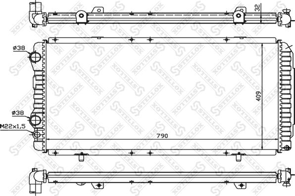 Stellox 10-25027-SX - Radiatore, Raffreddamento motore autozon.pro