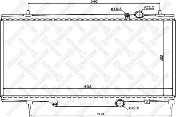 Stellox 10-25164-SX - Radiatore, Raffreddamento motore autozon.pro