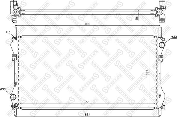 Stellox 10-25131-SX - Radiatore, Raffreddamento motore autozon.pro