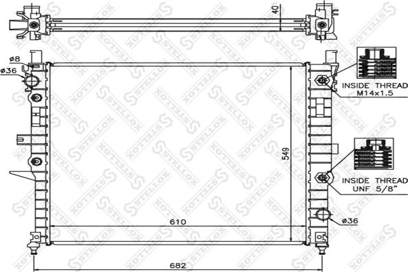 Stellox 10-25138-SX - Radiatore, Raffreddamento motore autozon.pro