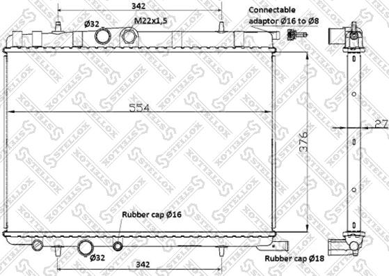 Stellox 10-25120-SX - Radiatore, Raffreddamento motore autozon.pro