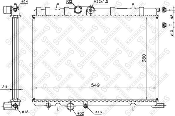 Stellox 10-25177-SX - Radiatore, Raffreddamento motore autozon.pro