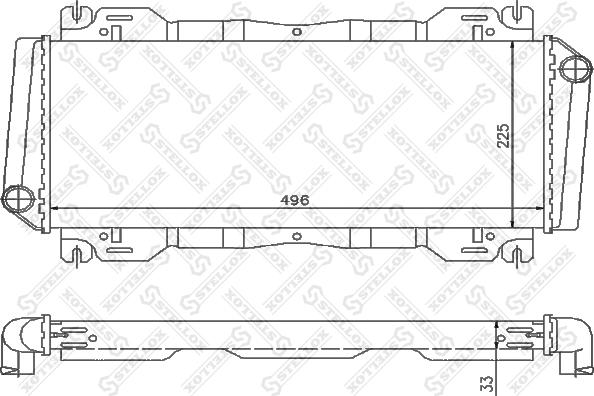 Stellox 10-25802-SX - Radiatore, Raffreddamento motore autozon.pro