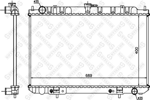 Stellox 10-25397-SX - Radiatore, Raffreddamento motore autozon.pro