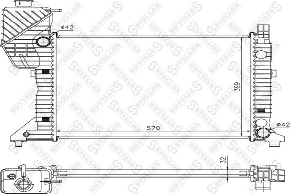 Stellox 10-25369-SX - Radiatore, Raffreddamento motore autozon.pro